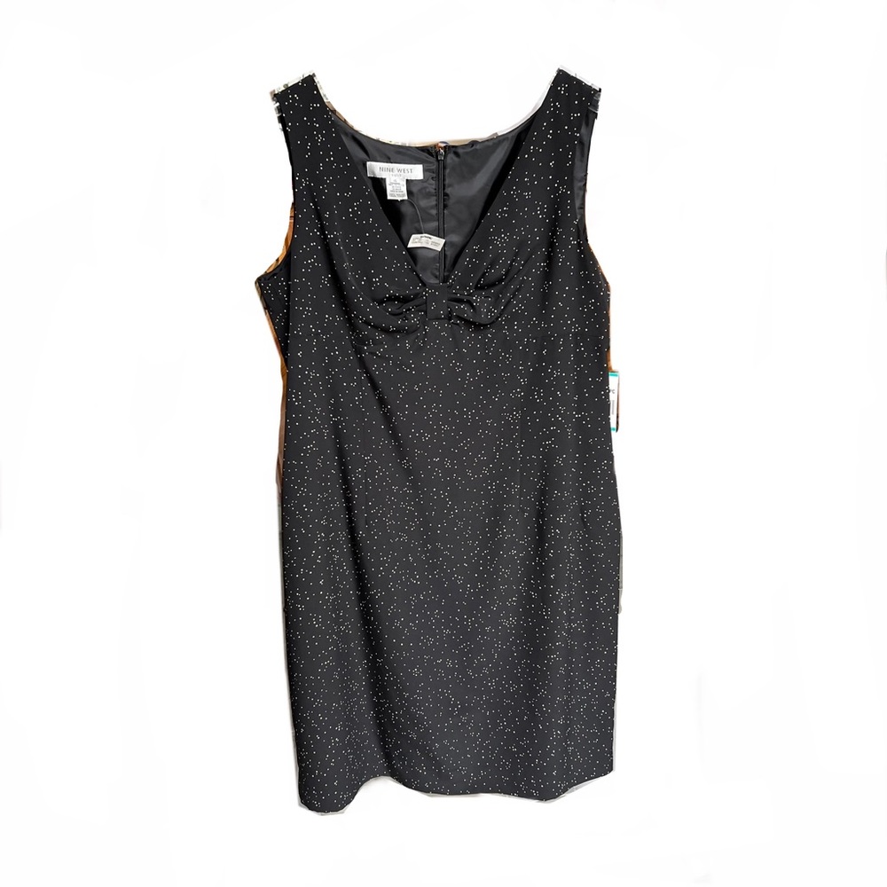 NWT Nine West Career Dress Size 16 in Black Print